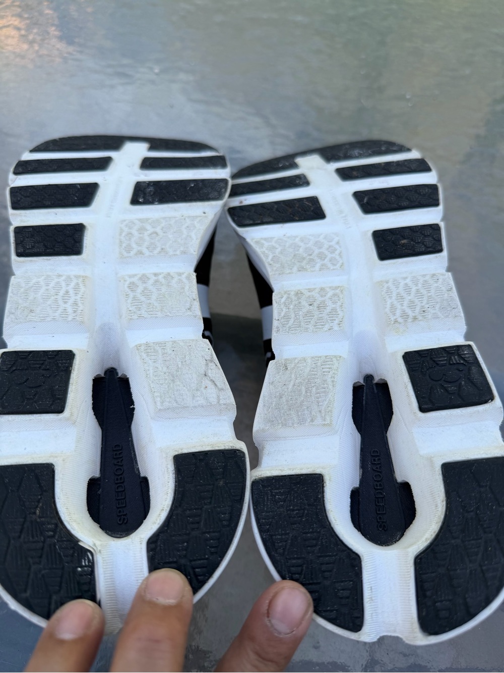 On Men's Cloudrunning Shoes in White, Gray & Black - Picture 14 of 14